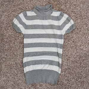 🤍 Gap Striped Knit Turtleneck Tee